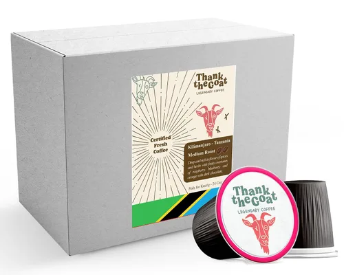 Vista 11 de Thank the Goat Gourmet - Cápsulas de café recién tostadas, tostado medio, compatibles con cafeteras Keurig 2.0 K-Cup, de Huila, Colombia, 24