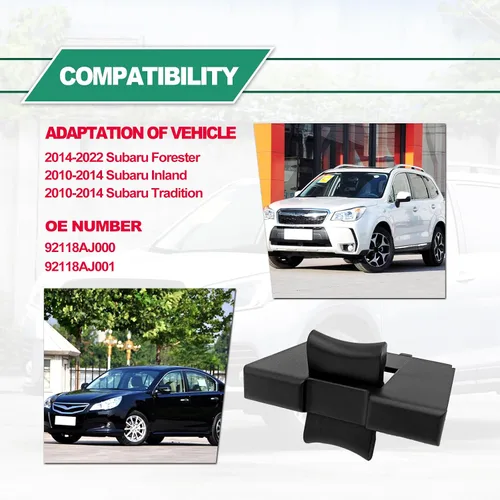 Vista 6 de Inserto divisor para portavasos del centro compatible con Subaru Outback 2010 2011 2012 2013 2014 y Forester 2014 2015 2016 2017 2018 2019