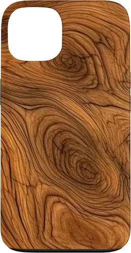 Vista 7 de iPhone 7 Plus/8 Plus elegante estampado de grano de madera marrón intenso estuche con estampado