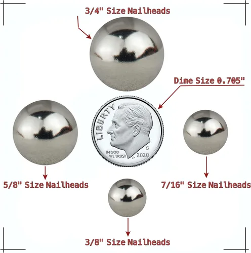 Vista 7 de decotacks DX0511AB clavos de vestiduras, 7/16 de pulgada, color bronce antiguo, 100