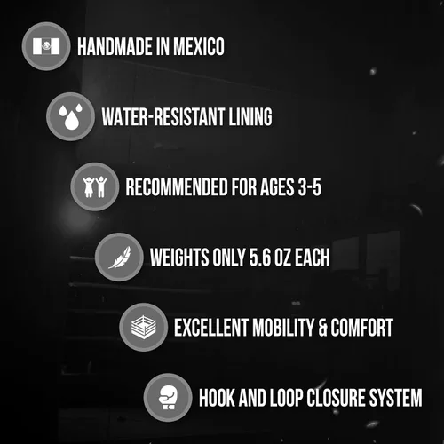 Vista 5 de CLETO REYES Guantes de boxeo profesionales para niños, niñas y niños, entrenamiento, sparring y perforación, MMA, kickboxing, Muay Thai, cuero