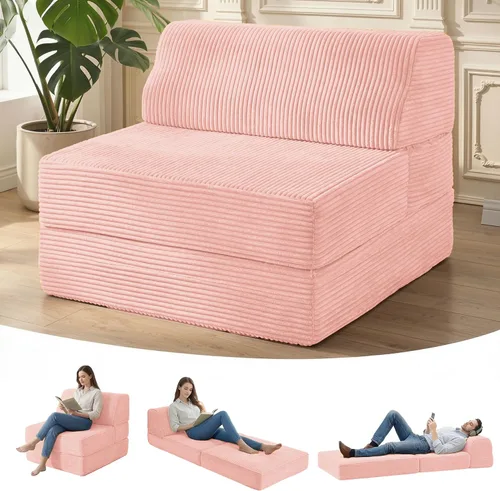 Vista 12 de Kasunpul sofá cama plegable con cojín, sofá cama plegable de espuma viscoelástica, silla cama convertible con funda lavable, sofá futón para piso