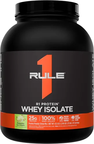 Vista 13 de Rule 1 Proteins R1 Protein Whey Isolate, crema de plátano, 23 porciones