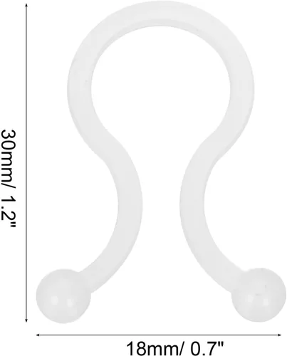 Vista 2 de uxcell Plástico en forma de U Twist Lock Wire Ties 32.8 ft m diámetro 100 PC blanco