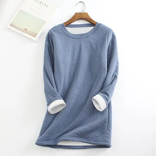 Vista 4 de SNKSDGM Sudaderas de gran tamaño para mujer, con cuello redondo a rayas, camisetas cortas con estampado de rayas, ropa de otoño