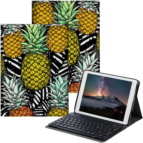 Vista 30 de Funda para Samsung Galaxy Tab S6 Lite 2022/2020 con teclado inalámbrico desmontable y soporte ajustable para proteger la tableta para Samsung Galaxy