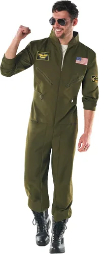Vista 5 de Morph Traje de vuelo para hombre, disfraz de la Fuerza Aérea para hombre, traje de vuelo para adultos, disfraz de piloto adulto, disfraz de aviador