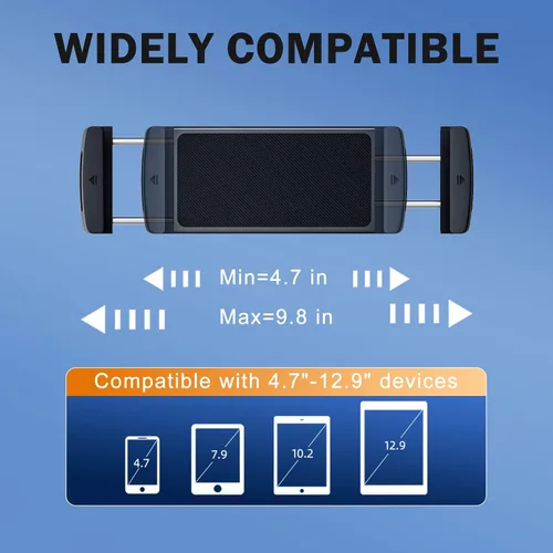 Vista 4 de Soporte de teléfono de coche para Samsung Galaxy Z Fold 7 6 5 4 3 accesorios – Soporte de tableta para ventilación de aire de coche manos libres