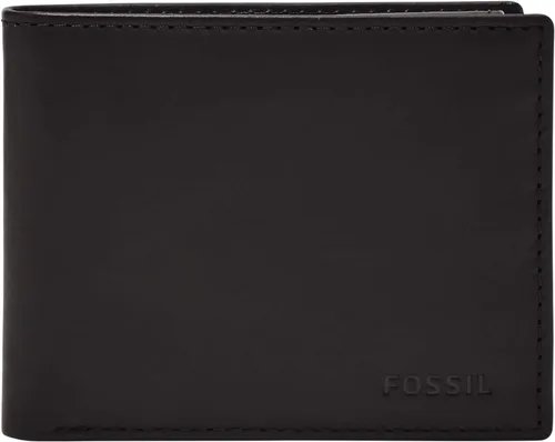Vista 4 de Fossil Derrick - Cartera de piel con bloqueo RFID y funda extraíble para tarjetas
