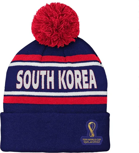 Vista 13 de Outerstuff Sombrero unisex para jóvenes de la Copa Mundial de la FIFA Country Premium Bobble Cuff Pom Hat Borgoña