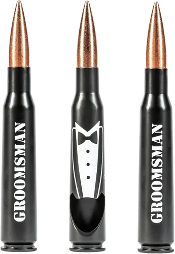 Vista 11 de Regalos para el mejor hombre para boda – Grabado 'BEST MAN' 50 Cal abrebotellas I Best Man Propuesta regalo I Will You Be my Best Man Gifts