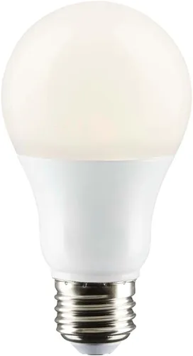Vista 2 de Satco Bombilla LED E26 de 8.8 W, 4000 K, clasificación de 25000 horas, regulable, blanco