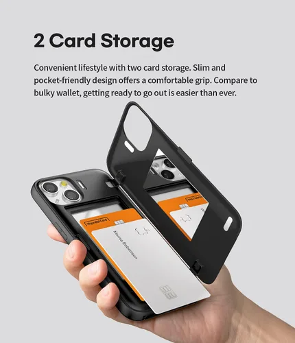 Vista 5 de GOOSPERY Parachoques magnético para puerta compatible con iPhone 13, tarjetero tipo cartera, cierre automático, protección de doble capa resistente