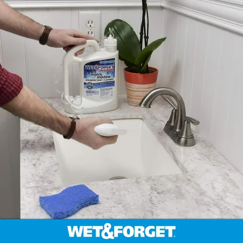 Vista 6 de Wet & Forget Limpiador contra el moho y hongos para interiores de uso general desodoriza, desinfecta, mata el 99.9% de bacterias y virus, listo