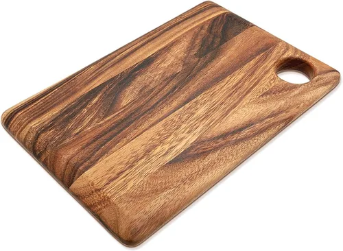 Vista 10 de Ironwood Oslo Tabla de Cortar Cuadrada de Fibra Transversal de Uso General, Talla Única, Madera de Acacia, Marrón