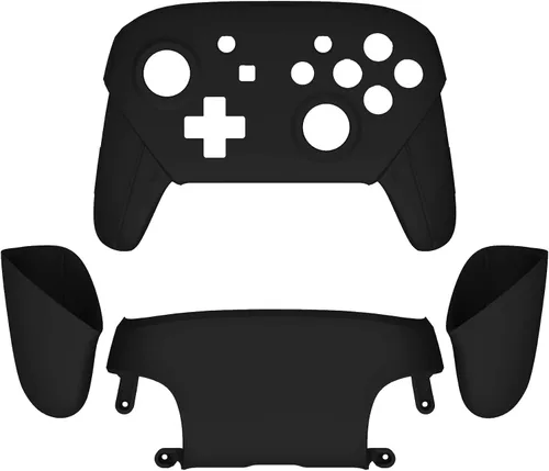 Vista 2 de eXtremeRate - Placa frontal, trasera y asas para controlador NS Switch Pro, carcasa de repuesto para NS Switch Pro, controlador no incluido