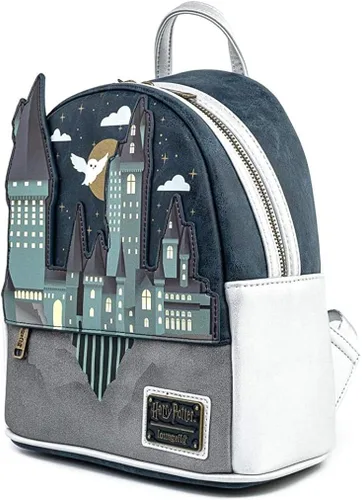 Vista 2 de Loungefly Harry Potter Hogwarts Castle Hedwig - Bolso de hombro con doble correa para mujer, Multi, Classic