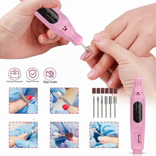 Vista 2 de Mano de práctica de uñas para uñas acrílicas, kits de entrenamiento de práctica de mano de uñas flexibles, mano de uñas postizas de goma