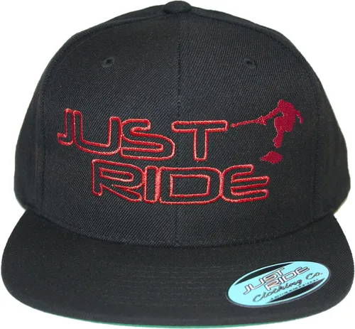 Vista 3 de Just Ride Wake Skate Wakeboard Sombrero plano Bill Snapback Azul