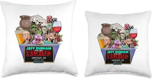 Vista 3 de JEFF DUNHAM Lincoln, CA (2023) - Almohada de 16 x 16 pulgadas, multicolor