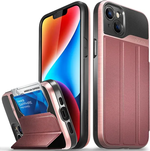 Vista 26 de VENA vCommute - Funda tipo cartera compatible con Apple iPhone 14 (6.1 pulgadas) (protección contra caídas de grado militar), funda de cuero