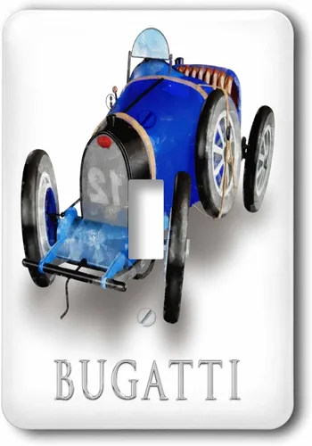 Vista 4 de 3dRose lsp_58801_6 Classic Bugatti Racing Car 2 Plug Outlet Cover