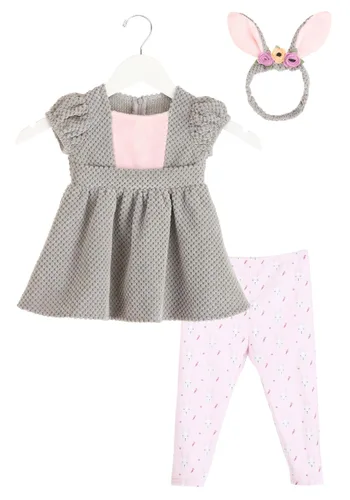Vista 4 de Disfraz Infantil de Conejito Boscoso para Niña Multicolor