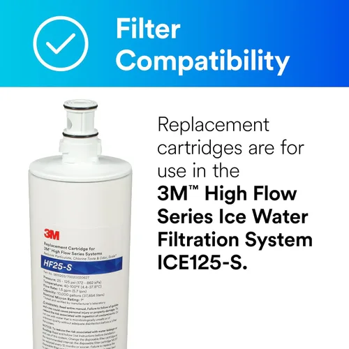 Vista 2 de 3M Water Filtration Products Replacement Cartridge HF25-S for High Flow Series ICE125-S System. 5615203 (Case of 6)