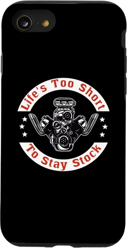 Vista 18 de iPhone 13 Pro Max Life es demasiado corta para mantenerse en stock - Drag Racing Muscle Car V8 Case