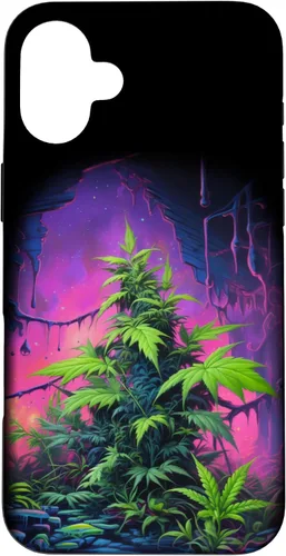Vista 23 de 420, Colorful Weed Phone Accessory, Pink, Green & Purple Case for iPhone 16