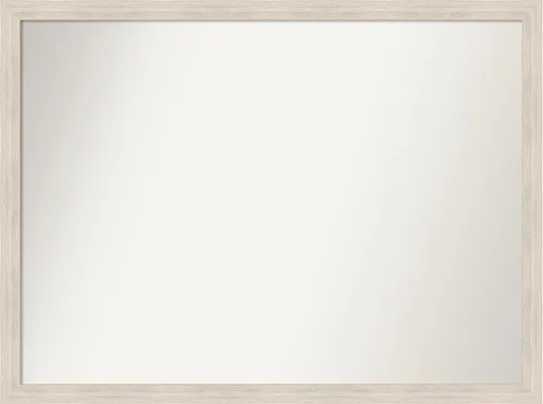 Vista 489 de Amanti Art Espejo personalizado, espejo de baño estrecho Alexandria White Wash, espejo de pared o espejo de tocador de baño sobre el fregadero
