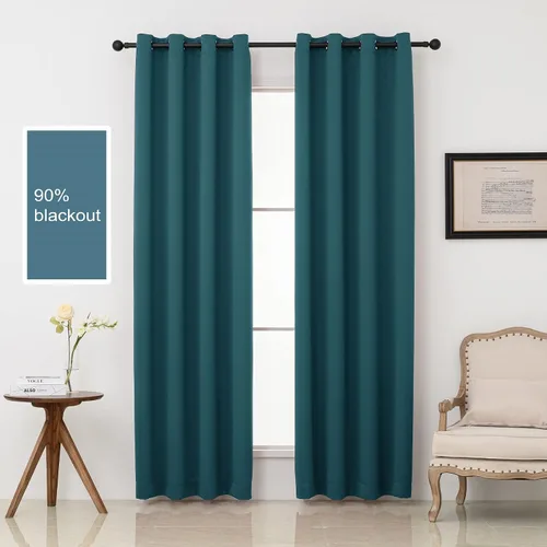 Vista 30 de Pickluc - Paneles de cortinas opacas con ojales, cortinas para bloquear la luz para el dormitorio, aisladas térmicamente, reducción de ruido