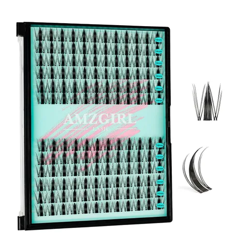 Vista 16 de Kit de racimos de pestañas con purpurina de AMZGIRL