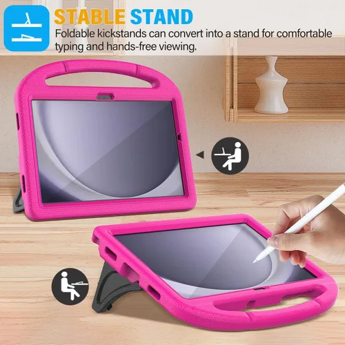 Vista 4 de SUPLIK Funda para niños para Samsung Galaxy Tab A11 Plus 2025 & A9 Plus 2023 de 11 pulgadas, Funda para Galaxy Tab A11+/A9+ con protector