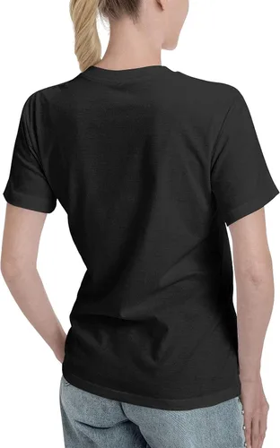 Vista 3 de Soda Stereo Female T Shirt Loose Casual Short Sleeve V-Neck Tops