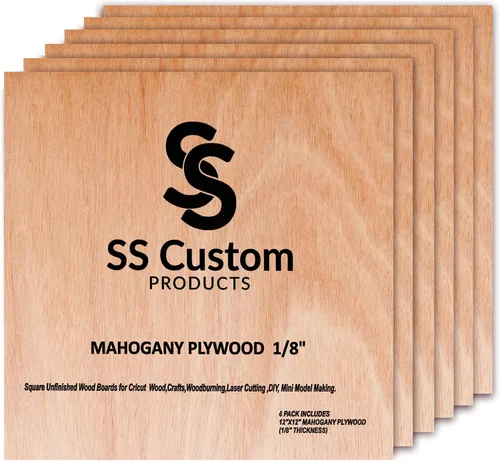 Vista 9 de Hojas de tilo para manualidades de 3 mm, hojas de madera contrachapada de 1/8 pulgada para corte láser, grabado en madera, modelos arquitectónicos