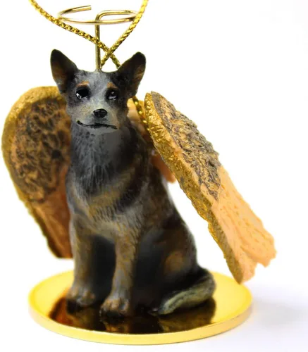 Vista 87 de Conversation Concepts Adorno navideño: Chihuahua, pelo largo 19-Dorado