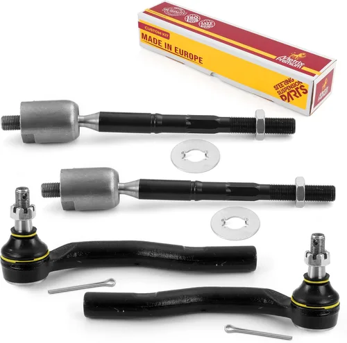 Vista 54 de Metrix Premium Chassis Parts - Kit de 4 piezas de extremos de barra de acoplamiento frontal exterior e interior compatible con Nissan Pathfinder
