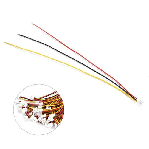 Vista 5 de 50pcs ZH 0.059 in Conectores, 5.9 in Largo 3PIN Enchufe Hembra 28AWG Pigtails Cable para Conexión Eléctrica LED