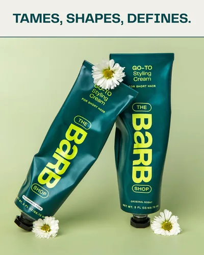 Vista 2 de Barb Styling Cream para mujeres y hombres – Crema de peinado suave para definición de rizos y control de encrespamiento – Acabado ligero y natural