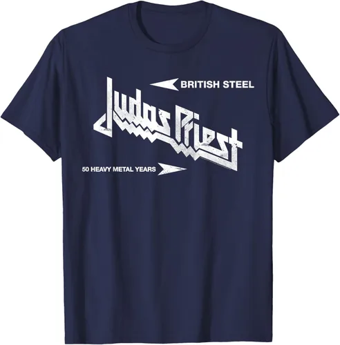 Vista 43 de Judas Priest Camiseta British Steel Negro