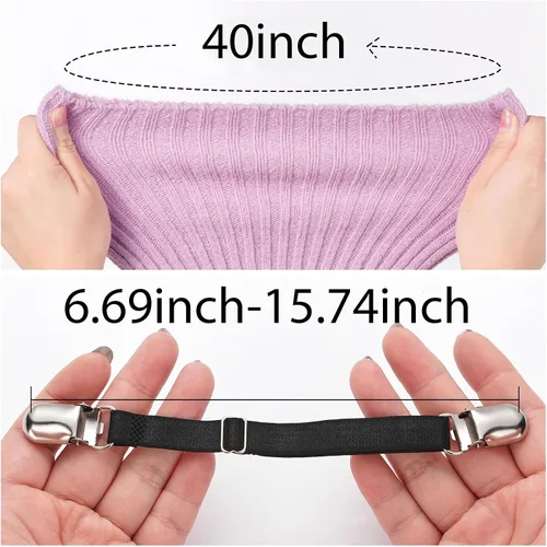 Vista 3 de Calcetines altos de lana de talla grande para muslos gruesos, extra largos para mujer, de punto trenzado cálido sobre la rodilla, calentadores