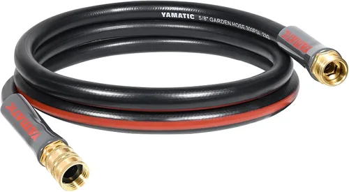 Vista 8 de YAMATIC Manguera de jardín corta de 3 pies, manguera líder de 5/8 pulgadas con mango giratorio, extensión de manguera de agua pequeña, accesorios