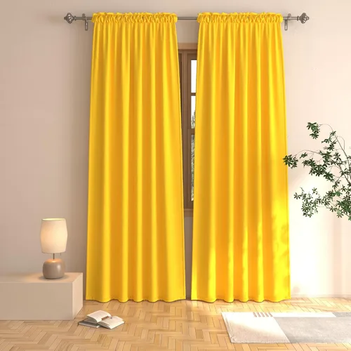 Vista 25 de UPOPO Cortinas beige de 45 pulgadas de largo para oscurecer la habitación, paneles de cortina para ventana, bolsillo para cortinero, cortinas