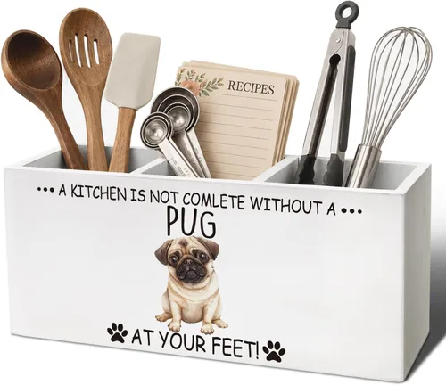 Vista 14 de Portalápices para perros regalos para mujeres y hombres, regalos para amantes de las mascotas, Please Excuse The Mess The Dogs are Being Assholes