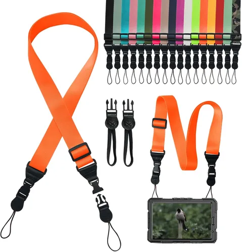 Vista 11 de Correa de hombro ajustable Gowjaw: Correa de nylon cómoda para iPad/Samsung Tablet con lanyard para el cuello, funda para iPad/cámara/binoculares