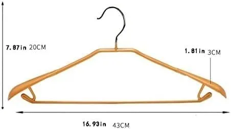 Vista 5 de Perchero organizador de ropa, perchas de ropa / perchas para abrigos, 10 perchas de metal antideslizante sin costuras para el hogar para colgar ropa