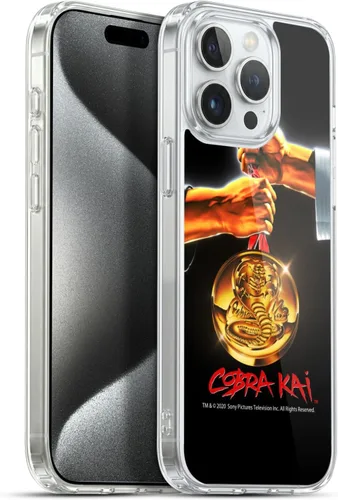 Vista 190 de Head Case Designs Funda de gel suave con licencia oficial de Cobra Kai Gold Medal Graphics compatible con Apple iPhone 7 Plus/iPhone 8 Plus