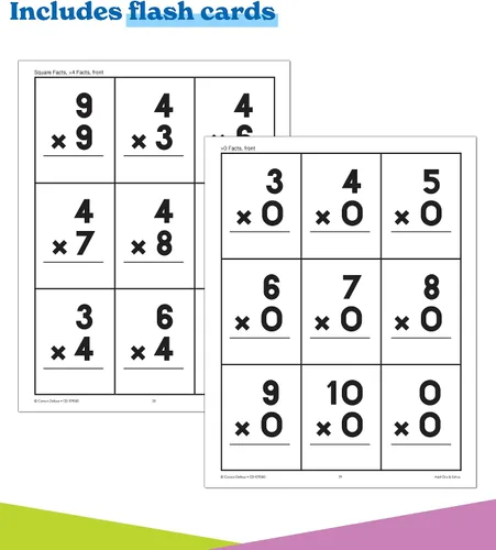 Vista 6 de in A Flash Introducción a la Multiplicación Recursos Instruccionales Unidad flash con lecciones de matemáticas, diario, tarjetas flash