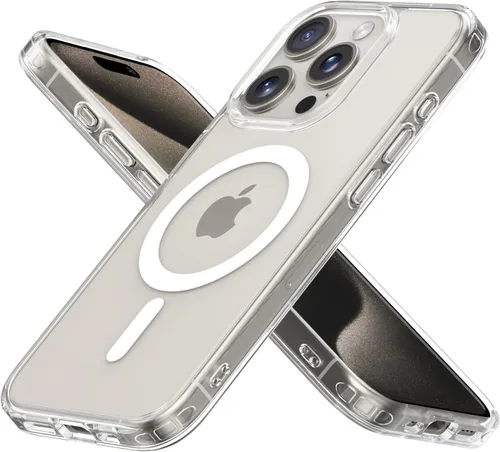 Vista 9 de Mobnano Funda para iPhone 13 Pro, compatible con MagSafe, funda transparente con anillo magnético, diseño multicolor protector a prueba de golpes